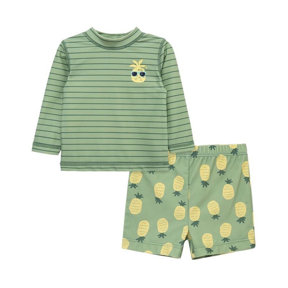 Little Me Boys  Pineapple Rashguard Set